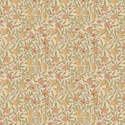 Fruit Wallpaper by William Morris - Limestone/Artichoke