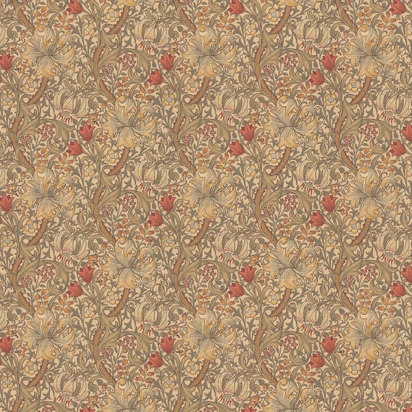 Sample - Golden Lily - Morris - Biscuit/Brick