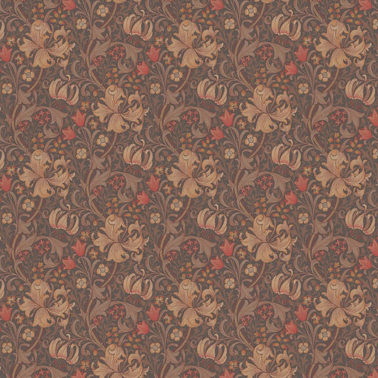 Golden Lily - Morris - Fig/Burnt Orange