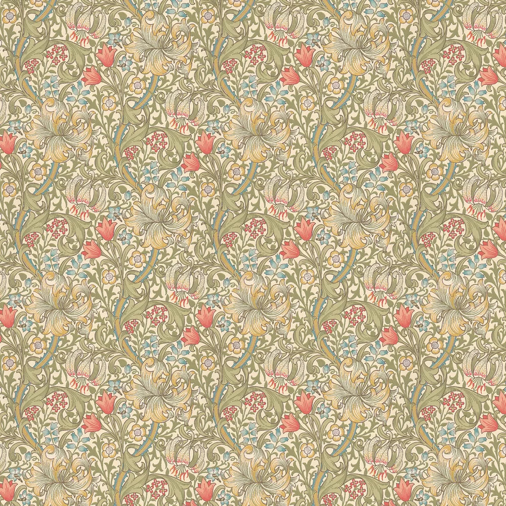Golden Lily - Morris - Green/Blue/Pink