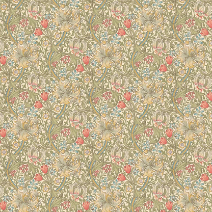 Golden Lily - Morris - Green/Blue/Pink
