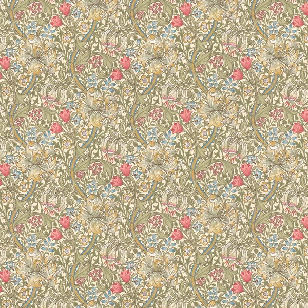 Sample - Golden Lily - Morris - Green/Red