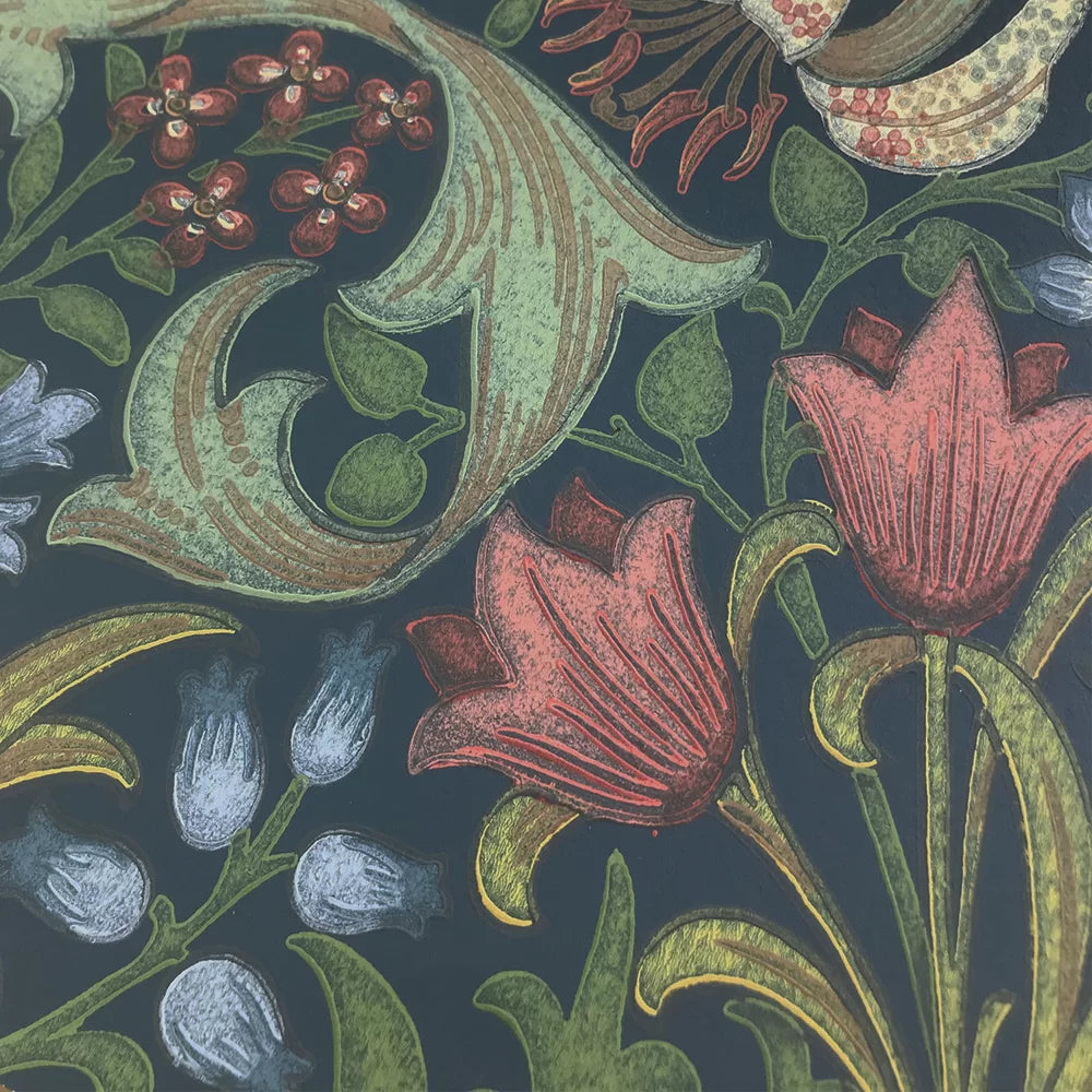 Golden Lily - Morris - Indigo