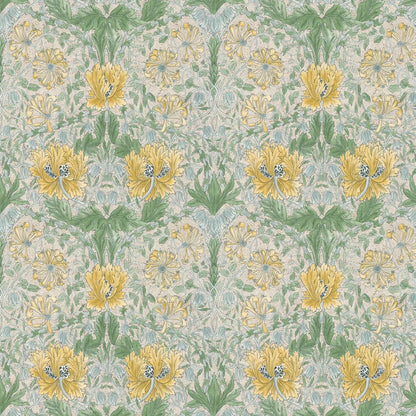Honeysuckle and Tulip Wallpaper - Sunflower/Thyme
