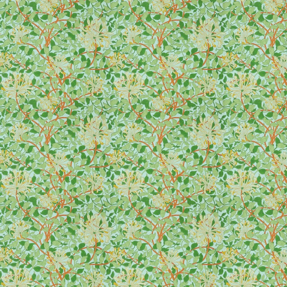 Honeysuckle Wallpaper - Sky/Burnt Orange