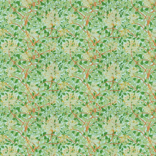 Honeysuckle Wallpaper - Sky/Burnt Orange