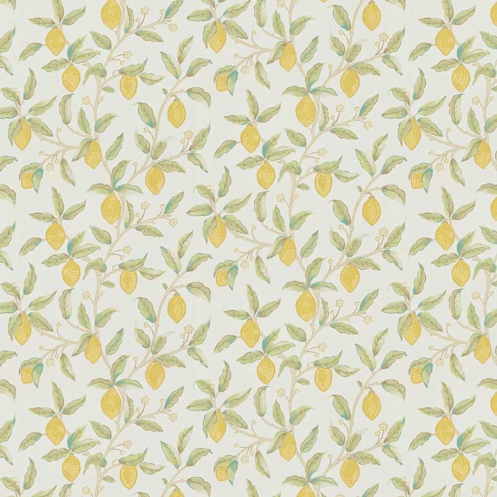Lemon Tree by Morris Wallpaper - Bay Leaf