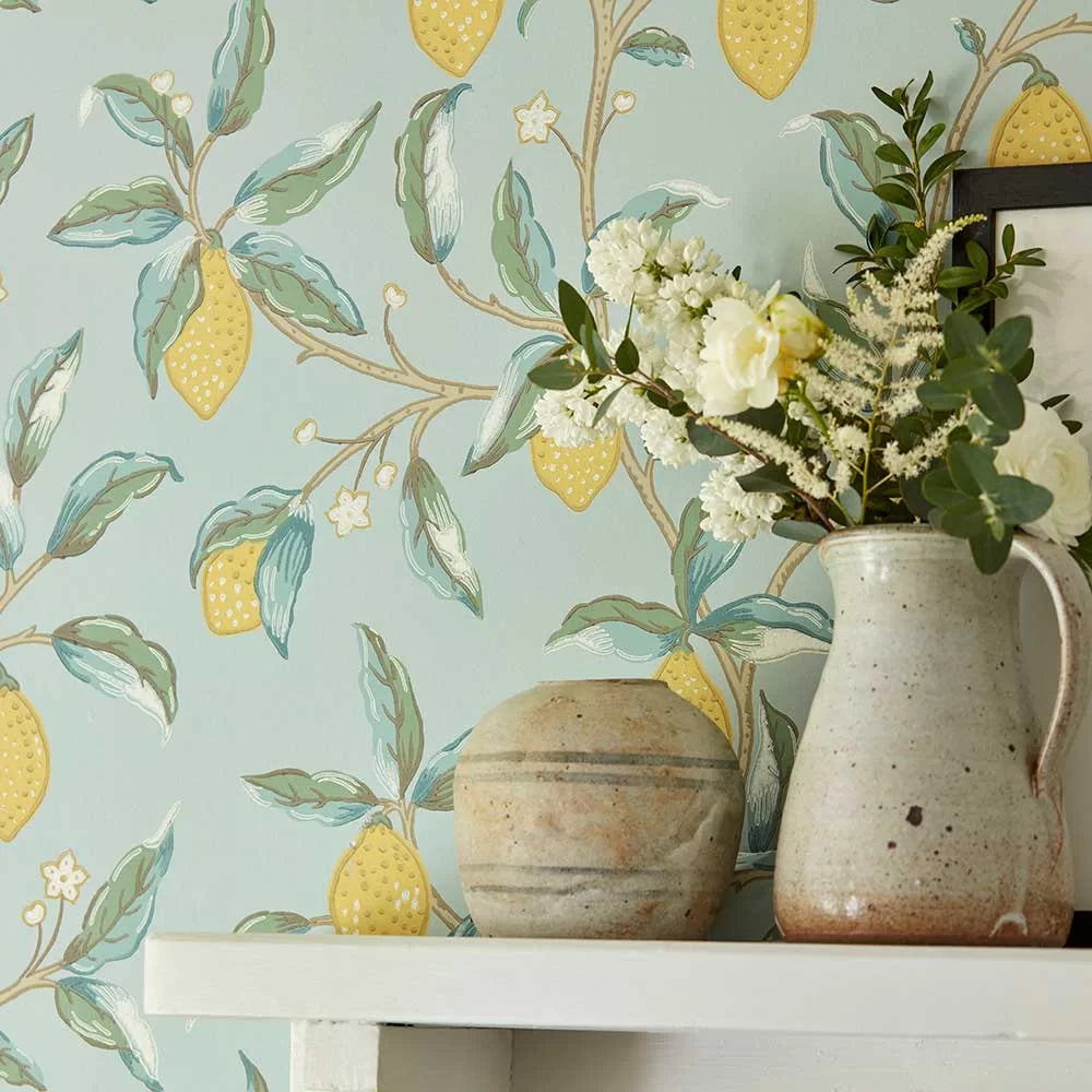 Lemon Tree by Morris Wallpaper - Wedgewood