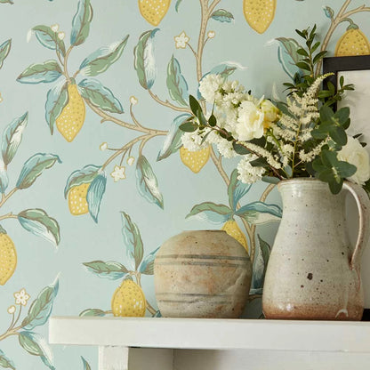 Lemon Tree by Morris Wallpaper - Wedgewood