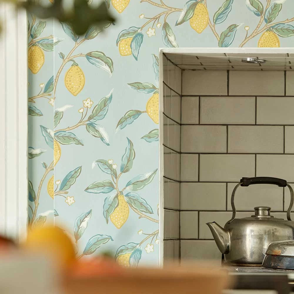Lemon Tree by Morris Wallpaper - Wedgewood