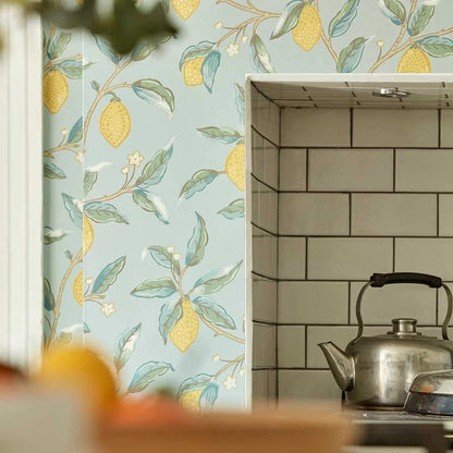 Lemon Tree by Morris Wallpaper - Wedgewood