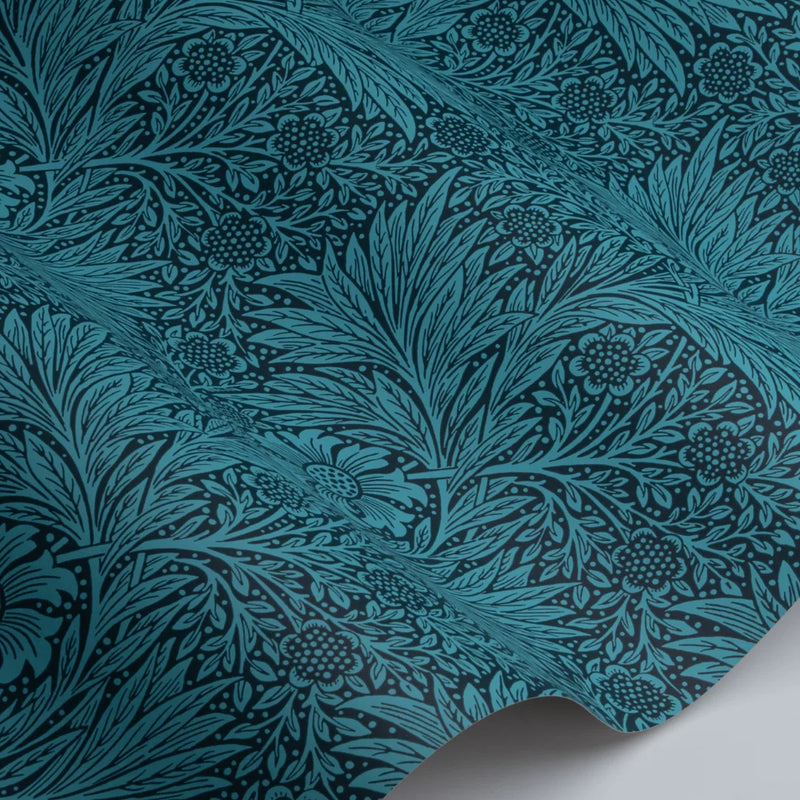 Marigold Wallpaper - Bright + Navy