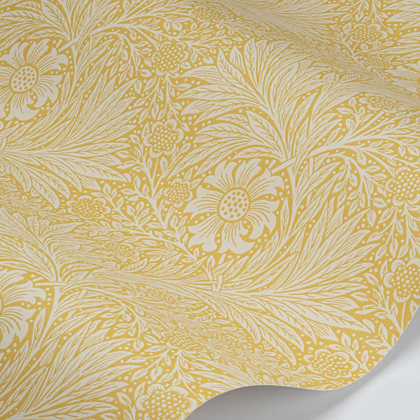 Sample - Marigold Wallpaper - Yellow
