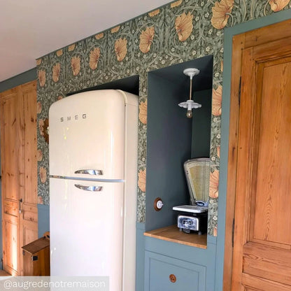 Pimpernel Wallpaper - Bayleaf/Manilla