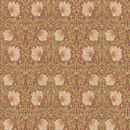 Pimpernel Wallpaper - Brick/Olive