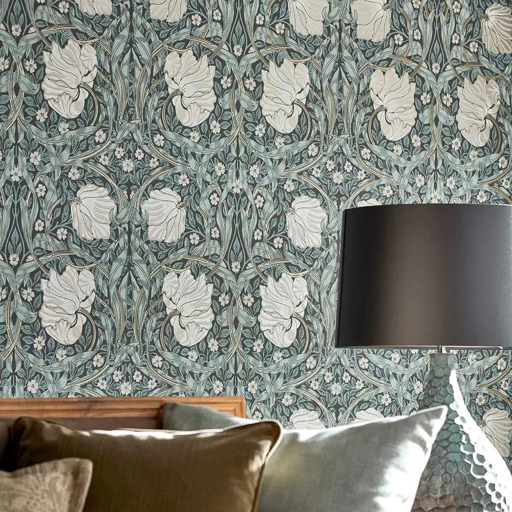 Pimpernel Wallpaper - Charcoal/Multi