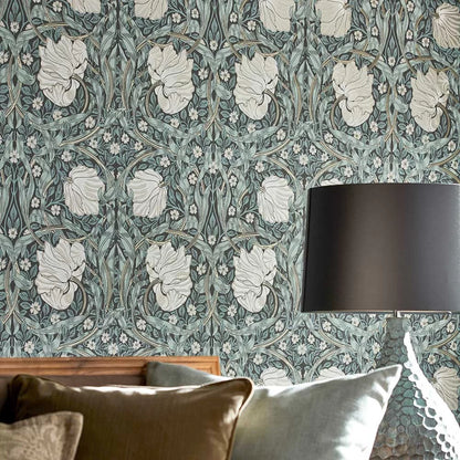 Pimpernel Wallpaper - Charcoal/Multi