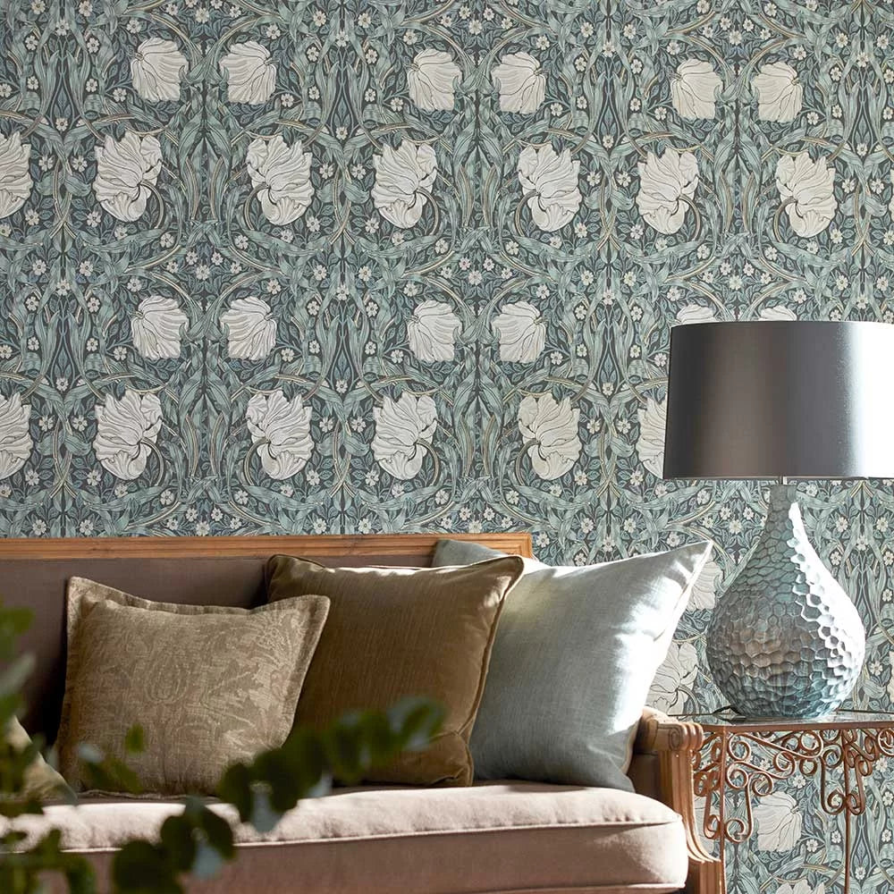 Pimpernel Wallpaper - Charcoal/Multi