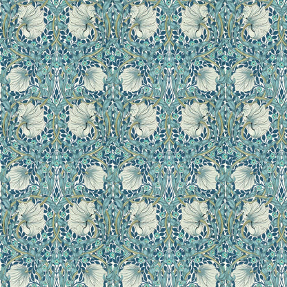 Pimpernel Wallpaper - Cobalt/Mineral