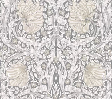 Sample - Pimpernel Wallpaper - Linen/Cloud/Grey