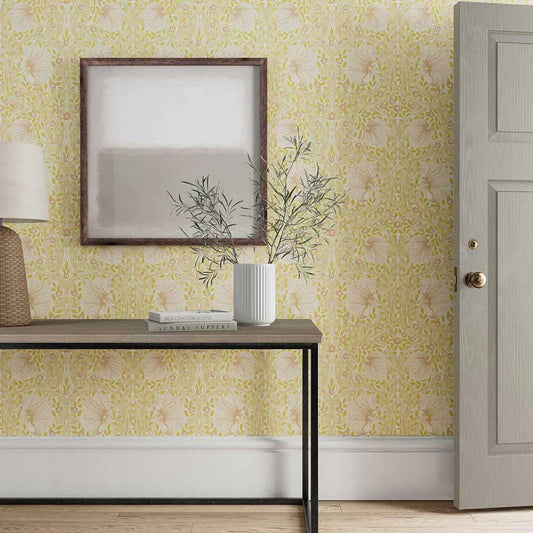 Pimpernel Wallpaper - Sunflower/Pink