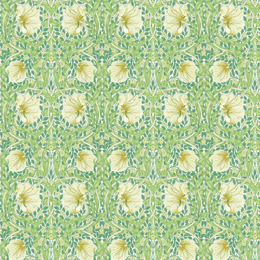 Pimpernel Wallpaper - Weld/Leaf Green