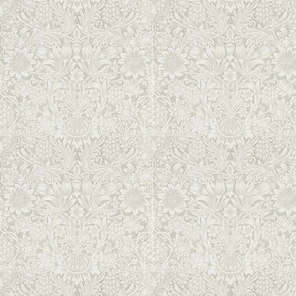 Pure Sunflower Wallpaper - Chalk/Silver