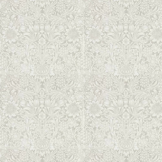 Pure Sunflower Wallpaper - Chalk/Silver