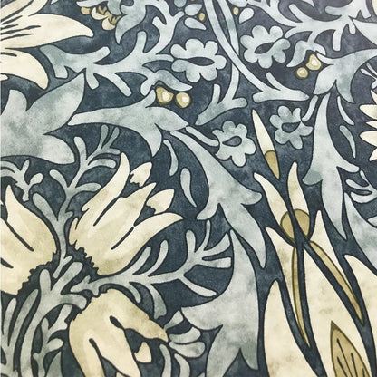 Snakeshead Wallpaper - Morris - Indigo/Cumin