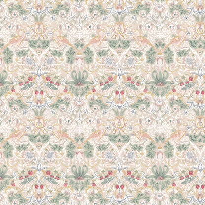 Strawberry Thief Wallpaper - Cream