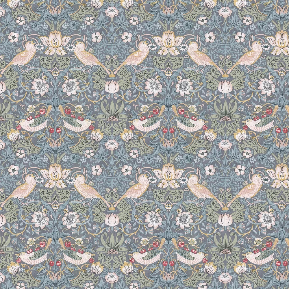 Strawberry Thief Wallpaper - Slate