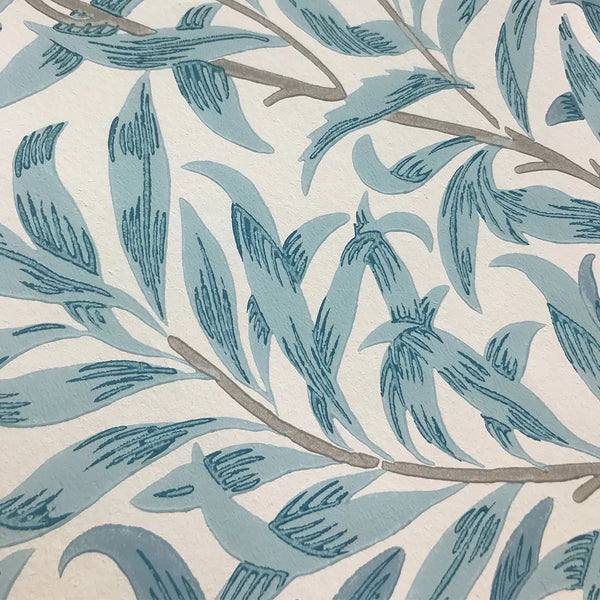 Sample - Willow Boughs Wallpaper - Blue