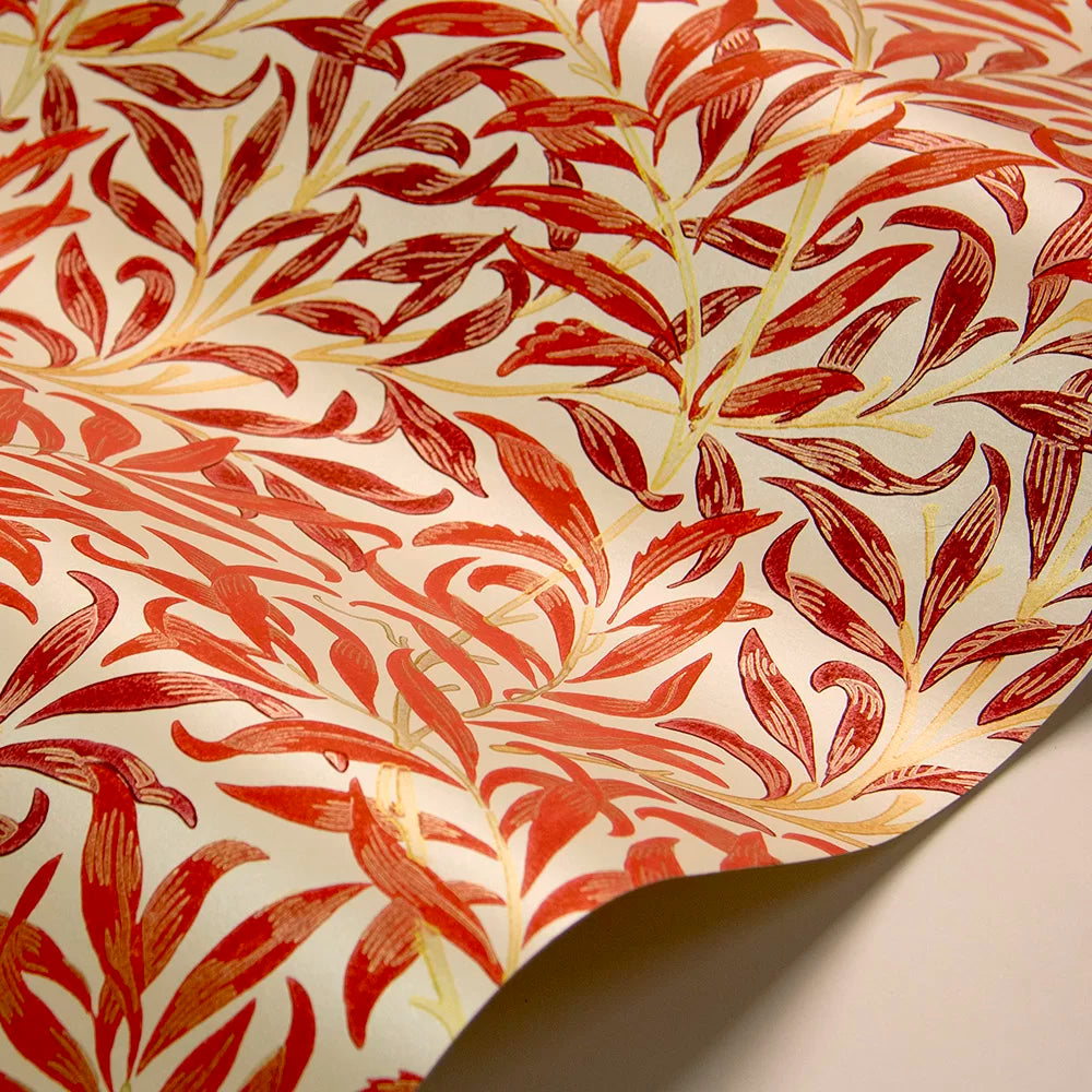 Willow Boughs Wallpaper - Morris - Madder/Claret