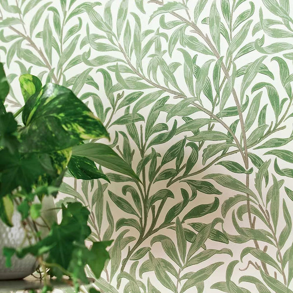 Sample - Willow Boughs Wallpaper - Willow/Ecru