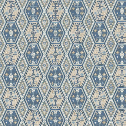 Mulberry Home Buckland Wallpaper - Blue