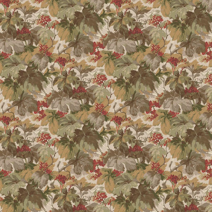 Country Walk Wallpaper by Mulberry Home - Red/Green