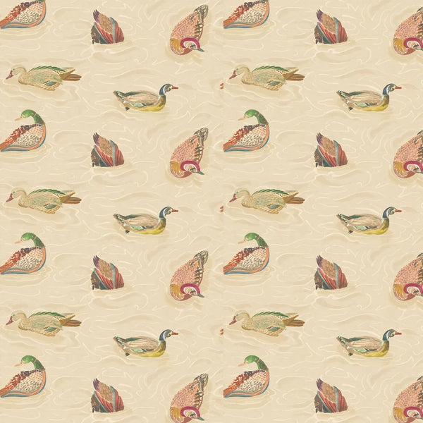 Sample - Duck Pond Wallpaper by Mulberry Home - Jewel