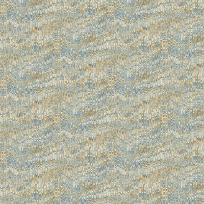 End Paper by Mulberry Home Wallpaper - Blue/Sand