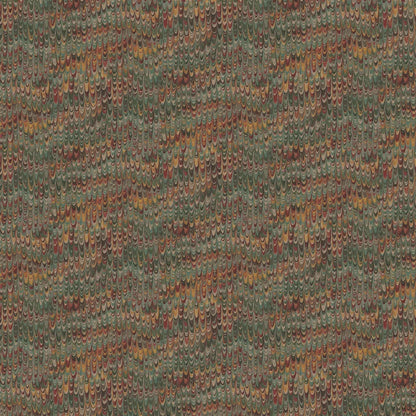 End Paper by Mulberry Home Wallpaper - Red/Green