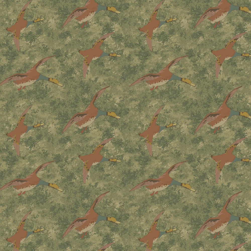 Forest Ducks by Mulberry Home Wallpaper - Lovat