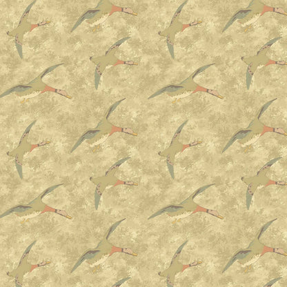 Forest Ducks by Mulberry Home Wallpaper - Parchment