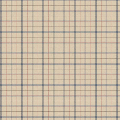 Islay Wallpaper by Mulberry Home - Blue/Red