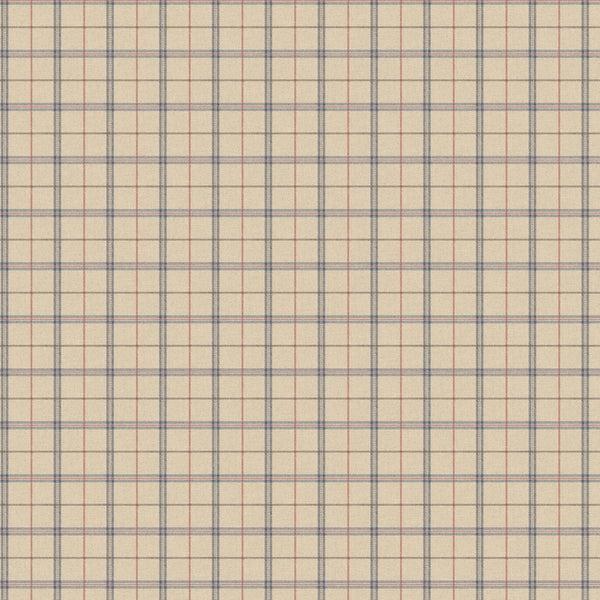 Sample - Islay Wallpaper by Mulberry Home - Blue/Red