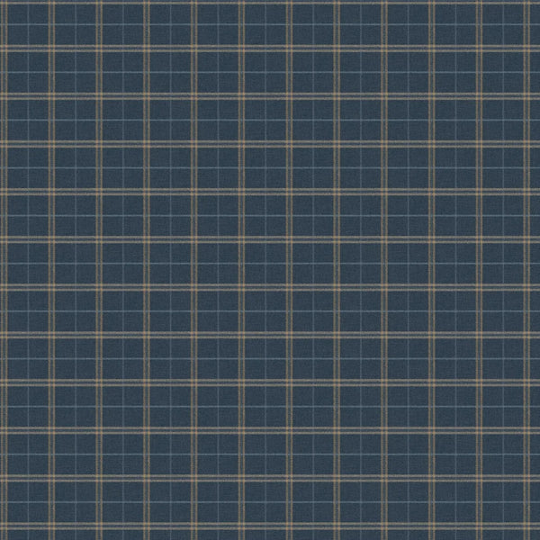 Sample - Islay Wallpaper by Mulberry Home - Indigo