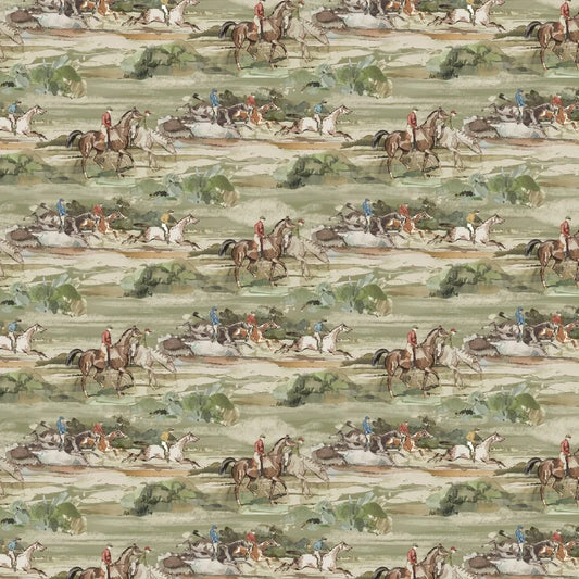 Morning Gallop Wallpaper - Mulberry - Antique