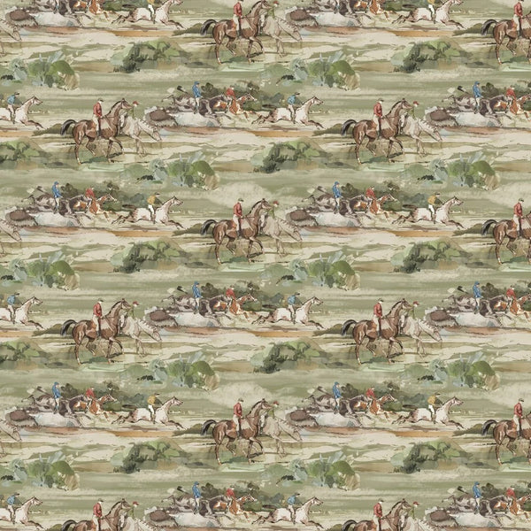 Sample -  Morning Gallop Wallpaper - Mulberry - Antique
