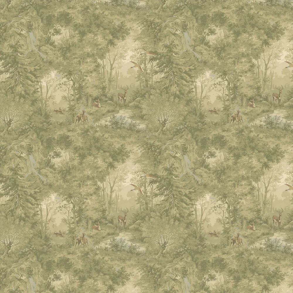 Mulberry Woodland Wallpaper by Mulberry Home - Misty