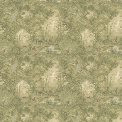 Mulberry Woodland Wallpaper by Mulberry Home - Misty
