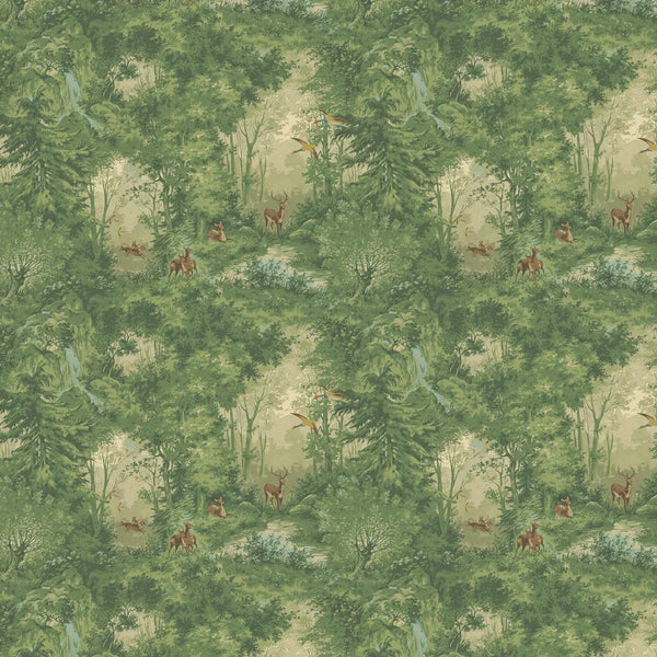 Sample - Mulberry Woodland Wallpaper by Mulberry Home - Spring