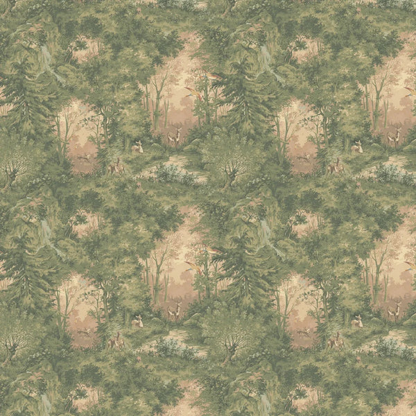 Sample - Mulberry Woodland Wallpaper by Mulberry Home - Sunrise